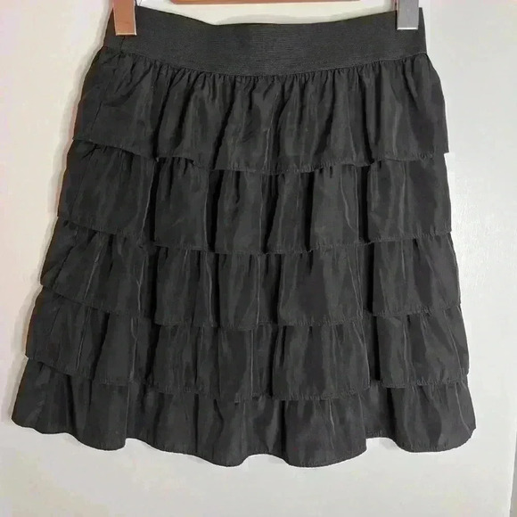 Talula Black Ruffled Skirt with  Elastic Waist Size XS - Picture 4 of 6